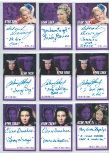 Star Trek TOS Inscriptions inscription auto cards