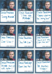 Star Trek TOS Inscriptions inscription auto cards