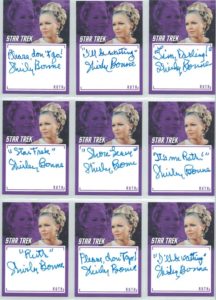 Star Trek TOS Inscriptions inscription auto cards