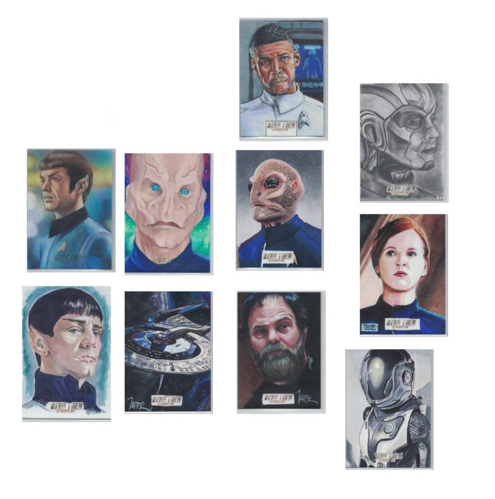 Star Trek Discovery Two sketch cards