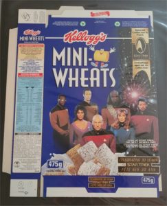 Star Trek Card Kelloggs Cereal Box