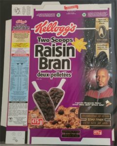 Star Trek Card Kelloggs Cereal Box