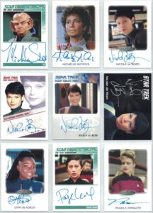 Women of Star Trek Art and Images Autograph Cards