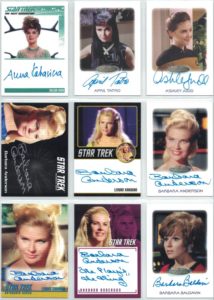 Women of Star Trek Art and Images Autograph Cards