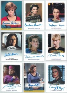 Women of Star Trek Art and Images Autograph Cards