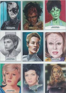 Women of Star Trek Art and Images Sketch Cards