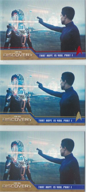 Star Trek Discovery Season Three Gold and Red Parallel Cards