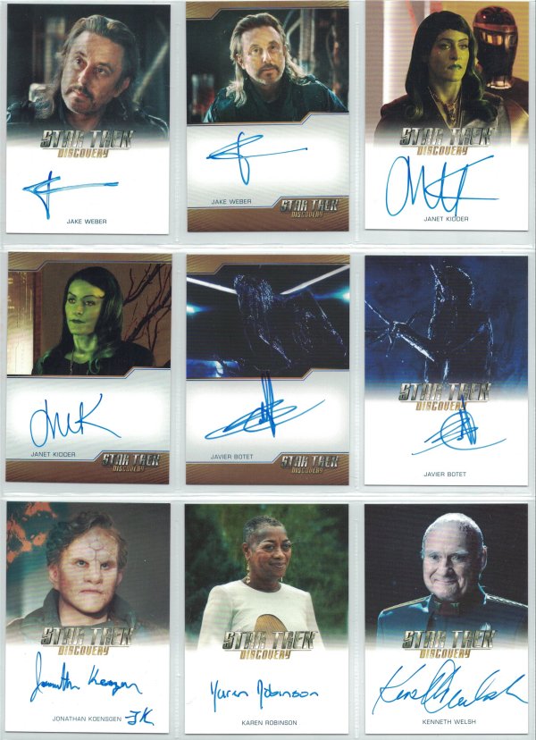 Star Trek Discovery Season Three Autograph Cards