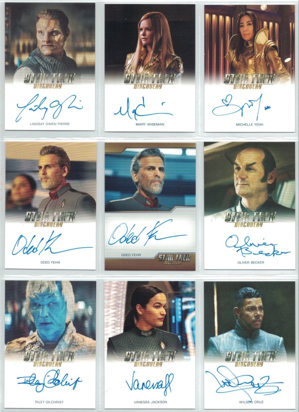 Star Trek Discovery Season Three Autograph Cards