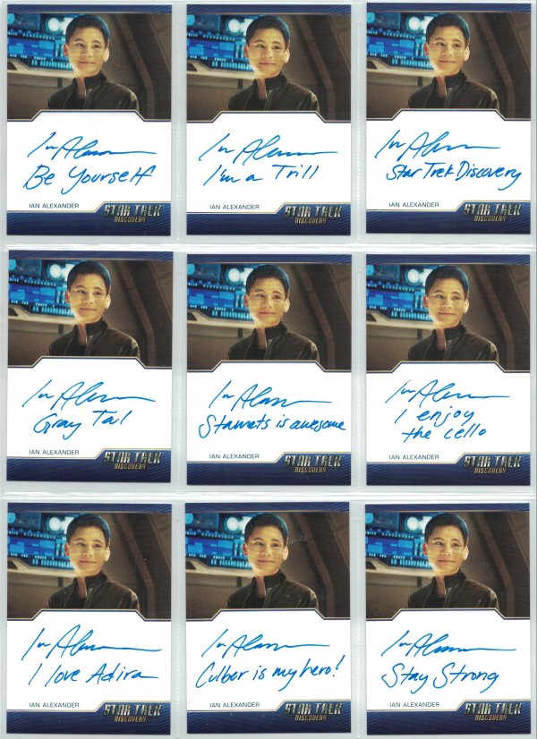 Star Trek Discovery Season Three Inscription Cards