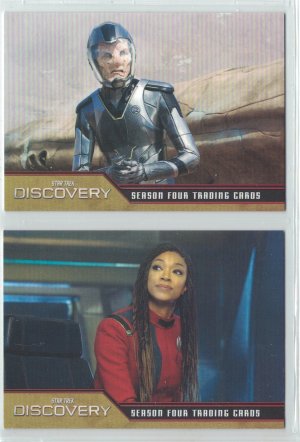Star Trek Discovery Season Four P1 and P2 Promo Cards