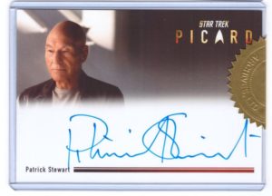Star Trek Picard Season 2 and 3 oversized Patrick Stewart auto card