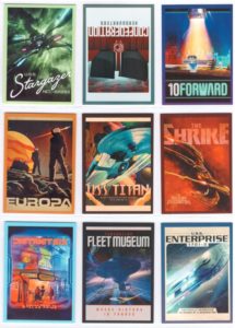 Star Trek Picard Season 2 and 3 Travel Poster Card Set