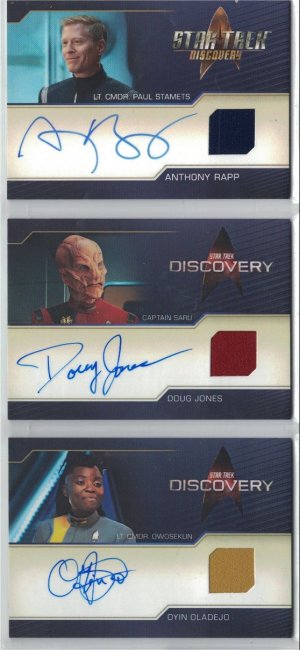 Star Trek Discovery Season 5 Autograph Relic Cards