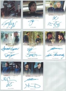 Star Trek Discovery Season 5 autograph cards