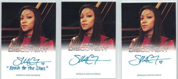 Star Trek Discovery Season 5 Autograph Variant Cards