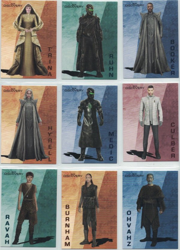 Star Trek Discovery Season 5 Costume Design cards