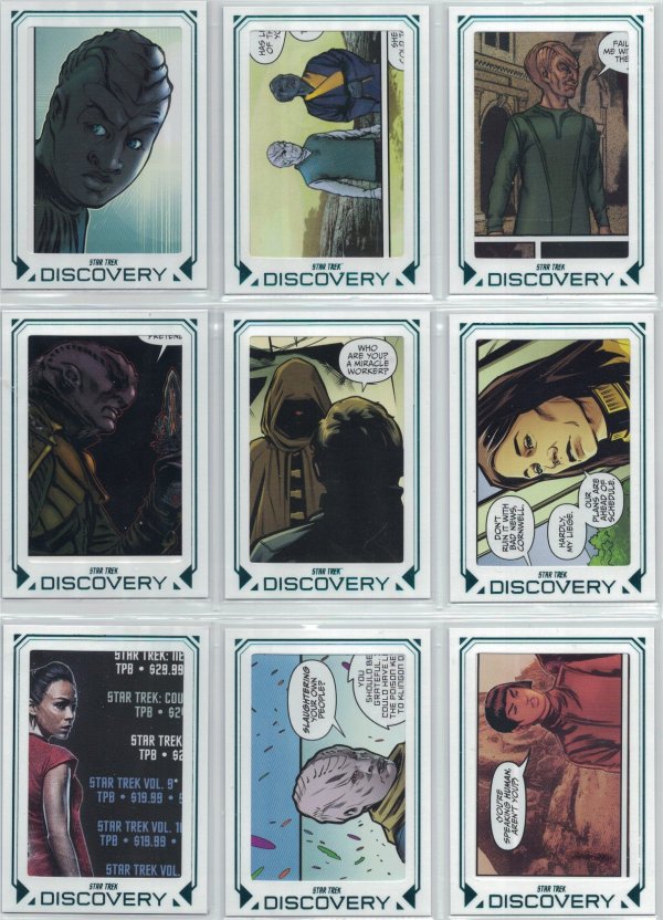 Star Trek Discovery Season 5 cut comic cards