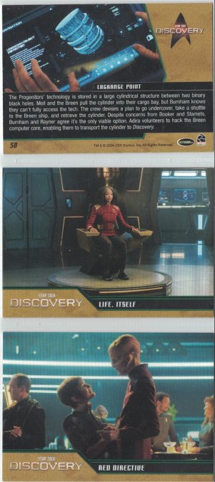 Star Trek Discovery Season 5 First, Last and Back cards